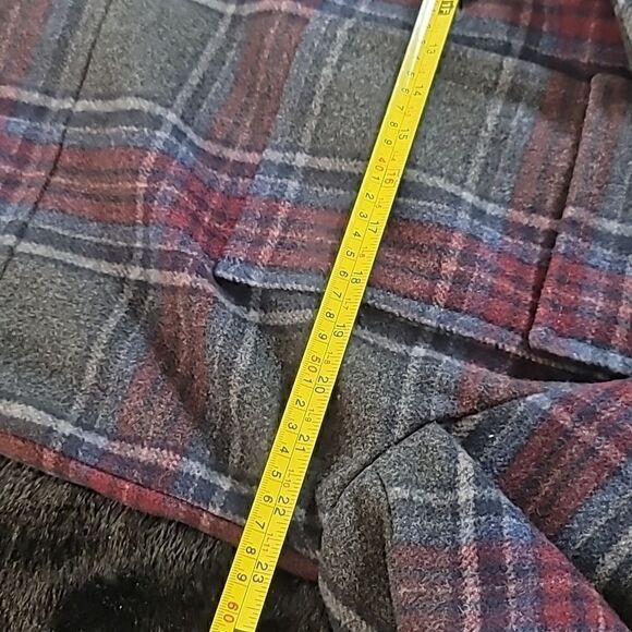 Tommy Hilfiger Mens Plaid Wool Utility Coat - Picture 7 of 11